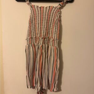 Striped Sleeveless Romper
